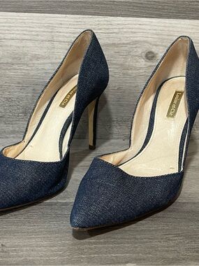Louise et Cie Austin Denim High Heel Pumps Women’s Sz 8 Pointed Toe